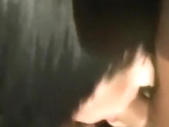 girl gives blowjob on beach