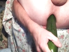 large toy to cucumber to golfballs