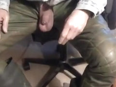 nlboots - pissing & smoking in leather trousers/rubber boots