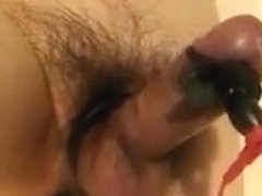 Big cock stimulated electrically