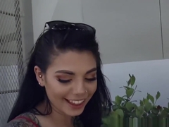 MOFOS - Inked teen Gina Valentina fucks perv outdoors in public