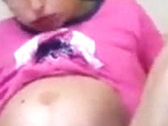 Ariana is giving birth