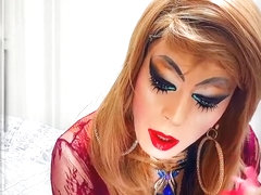 Sissy girl niclo sexy heavy makeup 15