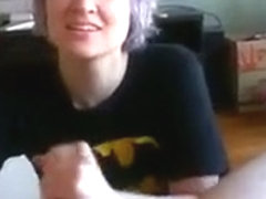 Hot handjob ends in my mouth...