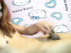 Sexy Shemale Caressing Her Cock