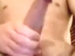 French Str8 Guy with Big Cock  Tight Foreskin  #124