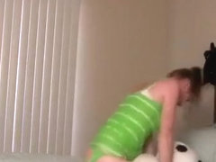 Sexy Teen Having Fun With Her Stuffed Toy