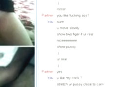 Chatroulette: Spunk Fountain with a SEXY Hot Oriental Hotty