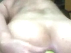 apple inserted in my ass