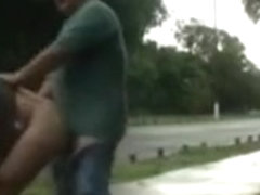 mandy and guy fucking outdoor near road