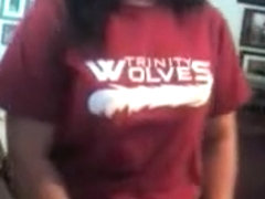 Cute GF plays on webcam