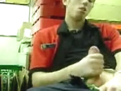 Jerking off at work