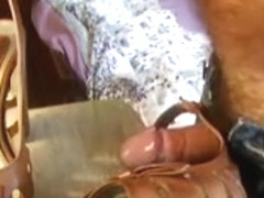 Cum on sandals soles!