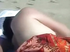 Fucked from behind on beach