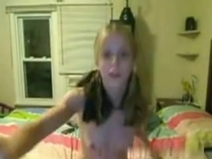 Blondie immature Using Her Dildo