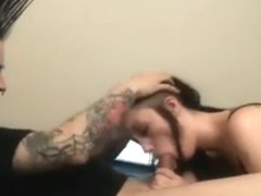 Punky Lover Gets His Cock Suckled Hard