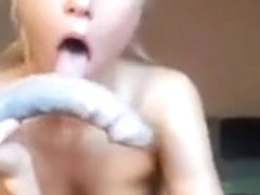 Russian Teen Masturbating with her Toy