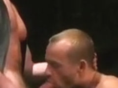 Horny cowboys fuck in a barn