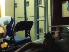 Str8 Jerking in front of his hostel roommate