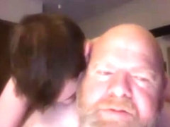 Bear Sniffing Poppers while Cub Sucks Him Off Then Fucks Bear