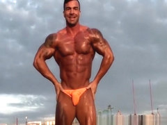 Braden C beach posing