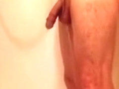 Peter takes a shower