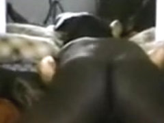 Black man cums inside white chicks pussy.