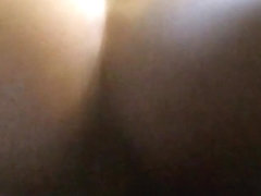 Riding a dildo watching porn