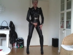 girlsy favorite sexy leather outfit 2