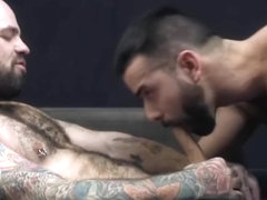 Hairy gay anal sex with cumshot