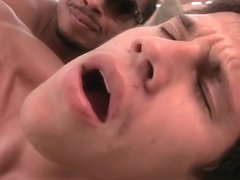 Dude gets fucked by enourmous black cock part4