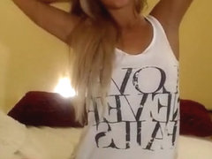 mixxxi in white tee shirt