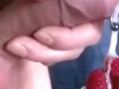 big load of cream cum for dinner