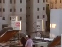 Israeli fuck on roof
