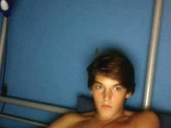 Horny 18 Year Old College Boy Jerking In Room