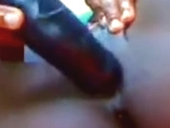 Ebony chick latrina solo masturbation