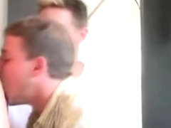 Group of gays sucking the cock of the stripper