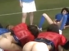 College Girls Eating Pussy In Oral Sorority Party On Field