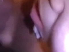 Watching TV and getting milked