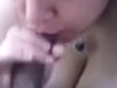 white babe with big tits suckin ths blk dude