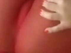 Hot girl farting in red pantyhose