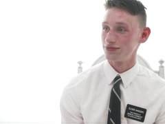 MormonBoyz - Young Religious Boy Jerks For Bishop