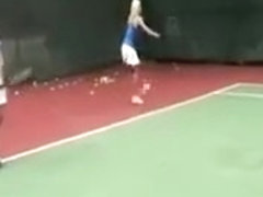 Two slutty blonde and brunette gfs facialed in a threesome