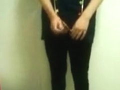 Dressed up masturbating x