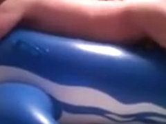 Inflatable huge blue doulphin love