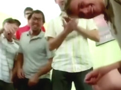 Real amateur college twink gets fucked in the ass in reality grou