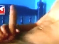 Smooth boy wanks and cums