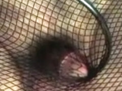 Sissy sounding seringue in lingerie