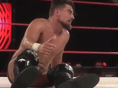 Marty Scurll moves to finish Ricochet with a pile driver & chicken wing
