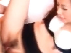 Saya Has Hairy Crack Licked And Rides Hard Penis With It